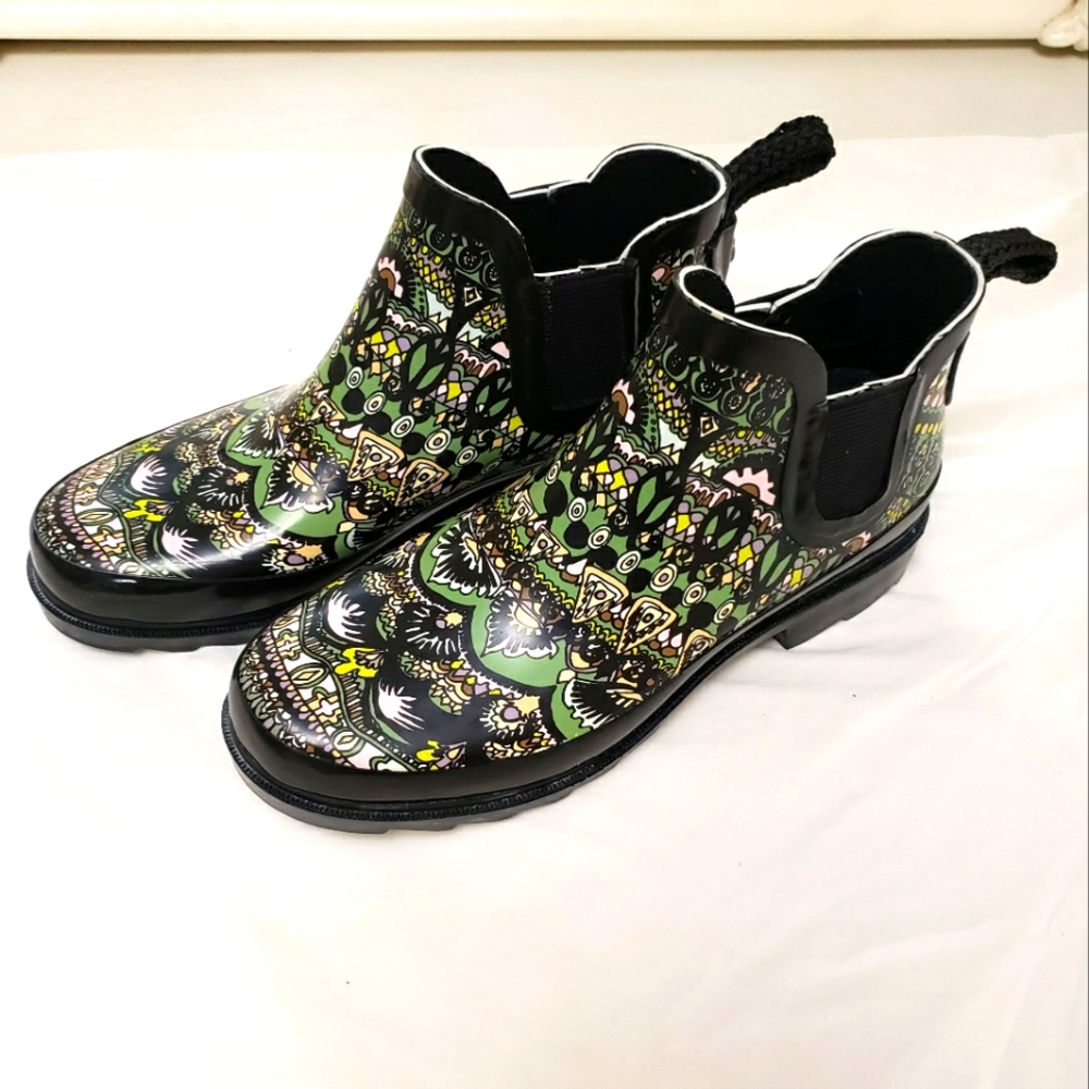 Sakroots Ryme Women's Ankle Rain Boots Size 8